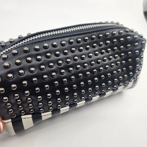 Victorias Secret Island Tote Bag Stud Pouch Beach Pink Black Stripe Travel 2016 - Picture 10 of 16